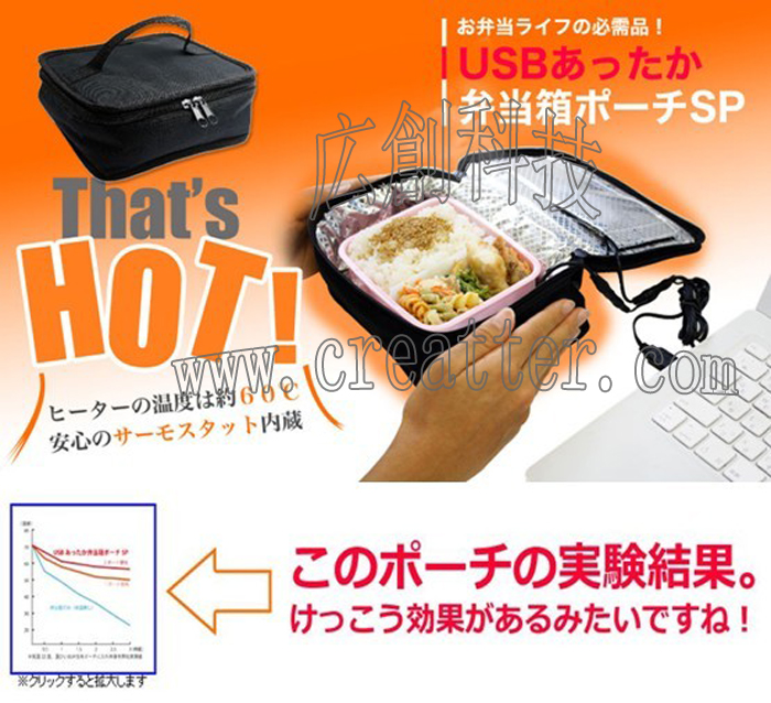 Thanko Super Slim USB Lunch Box Warmer